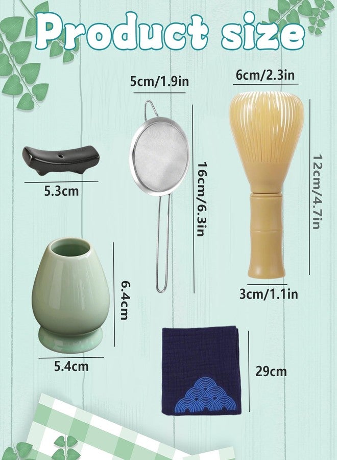 CartHome مجموعة ماتشا مكونة من 7 قطع، تتضمن مضرب ماتشا، مناسبة لتحضير شاي الماتشا، ومزج مسحوق الماتشا، وإعداد مشروب الماتشا التقليدي لعشاق الماتشا. - Image 2